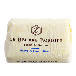 【毎週月曜〆切→翌週金曜発送】フランスブルターニュ産　ボルディエ　無塩発酵フレッシュバター　125g